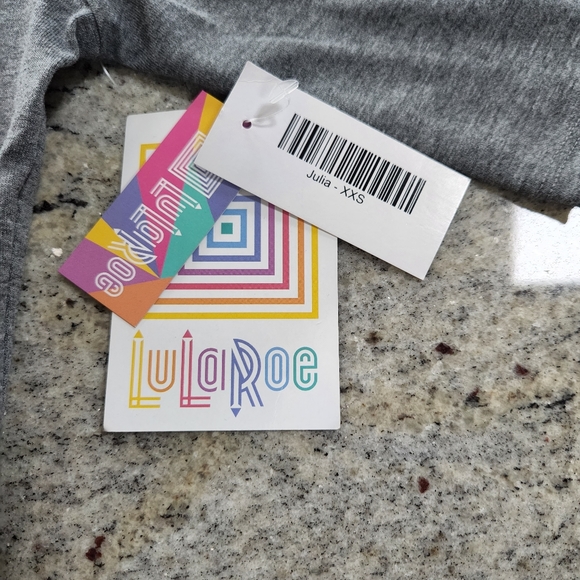 Lula Roe Julia XXS colorblock dress. NWT. - Picture 3 of 4